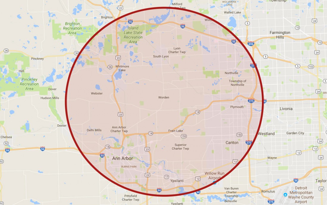 Contact X-Treme Steam in South Lyon MI | Eco-Friendly Cleaning - map-location-x-treme